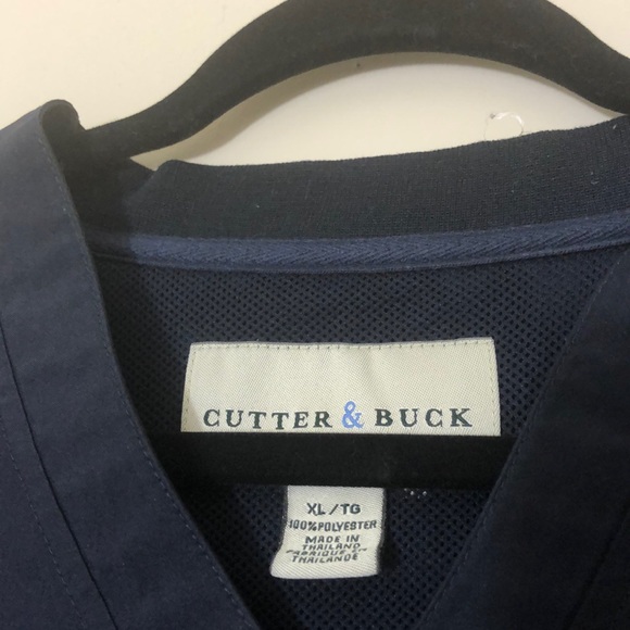 Georgia Tech Blue Cutter & Buck Windbreaker Vest - Picture 3 of 7